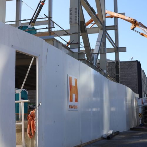 External Hoardings for Hawkins Construction