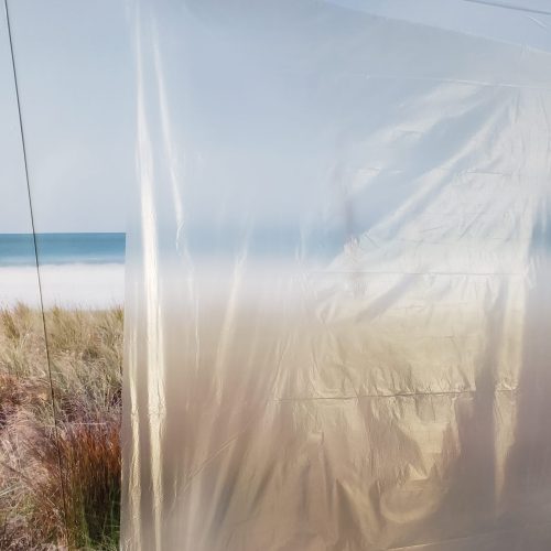 Alternative view of Pre-Taped Masking Film - Static Charged