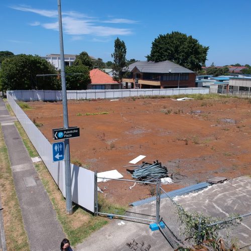 Hoardfence areial photo