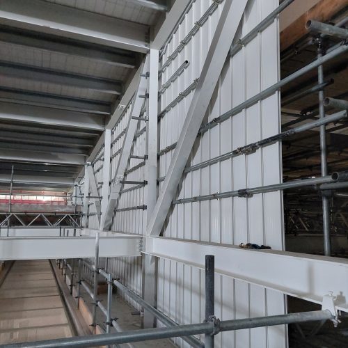 Ultimate Hoardfence Installation to Scaffolding