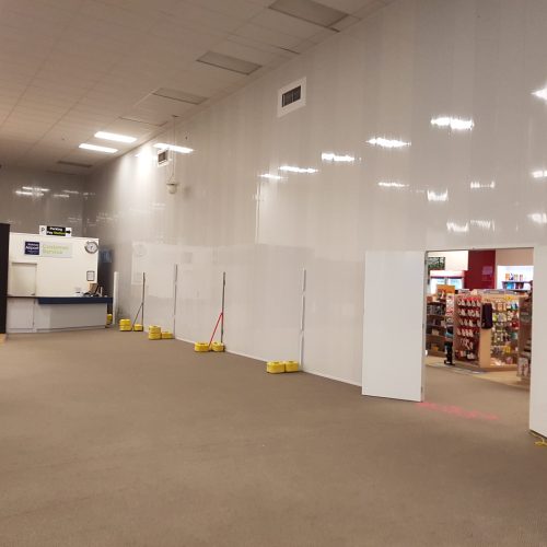 Fastwall Premium dividing off area from public view at Rotorua Airport