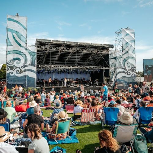 Printed Tightweave PVC mesh - Nelson Opera Event