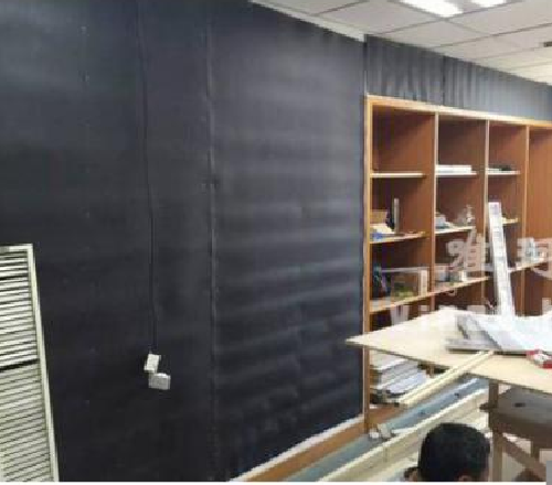 Mass Loaded Vinyl in use