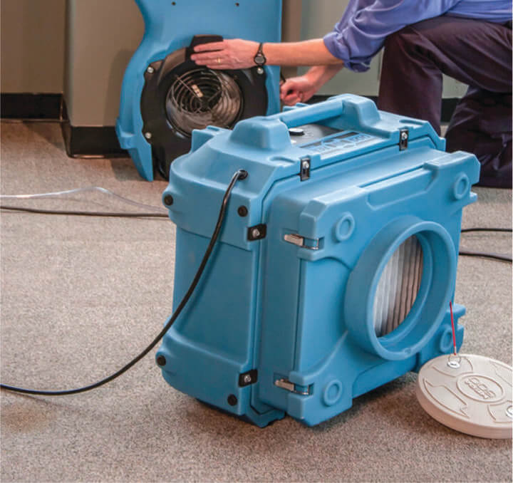 Hepa Air Scrubber On Site
